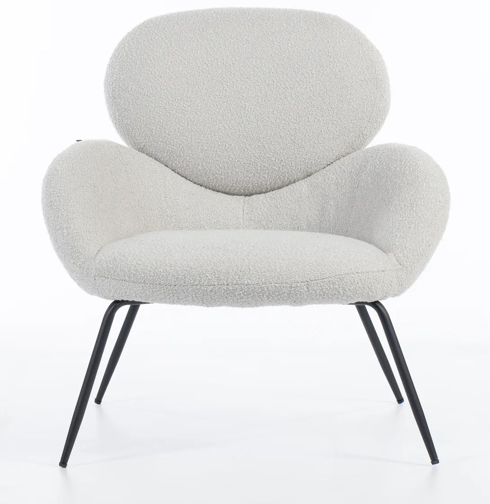 HR2045 Scaun Gri Boucle cu Bază Neagră