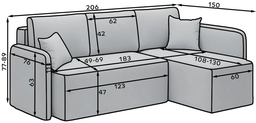 Coltar extensibil Hadson pe dreapta Sola 6