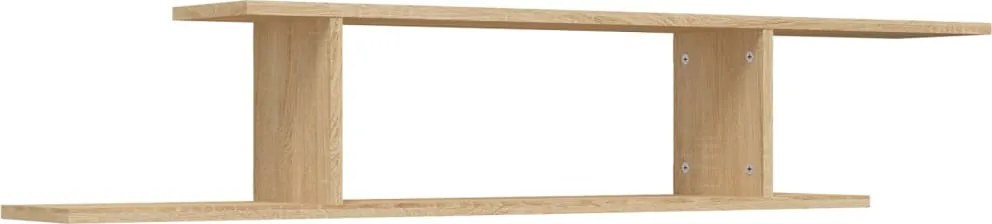 vidaXL Raft TV cu montaj pe perete, stejar sonoma, 125x18x23 cm, PAL