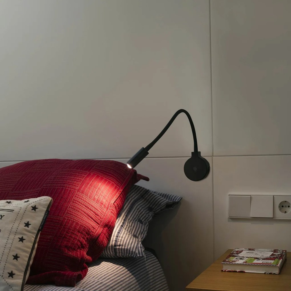 Aplica LED tip reader LED design modern minimalist PIXIE neagra