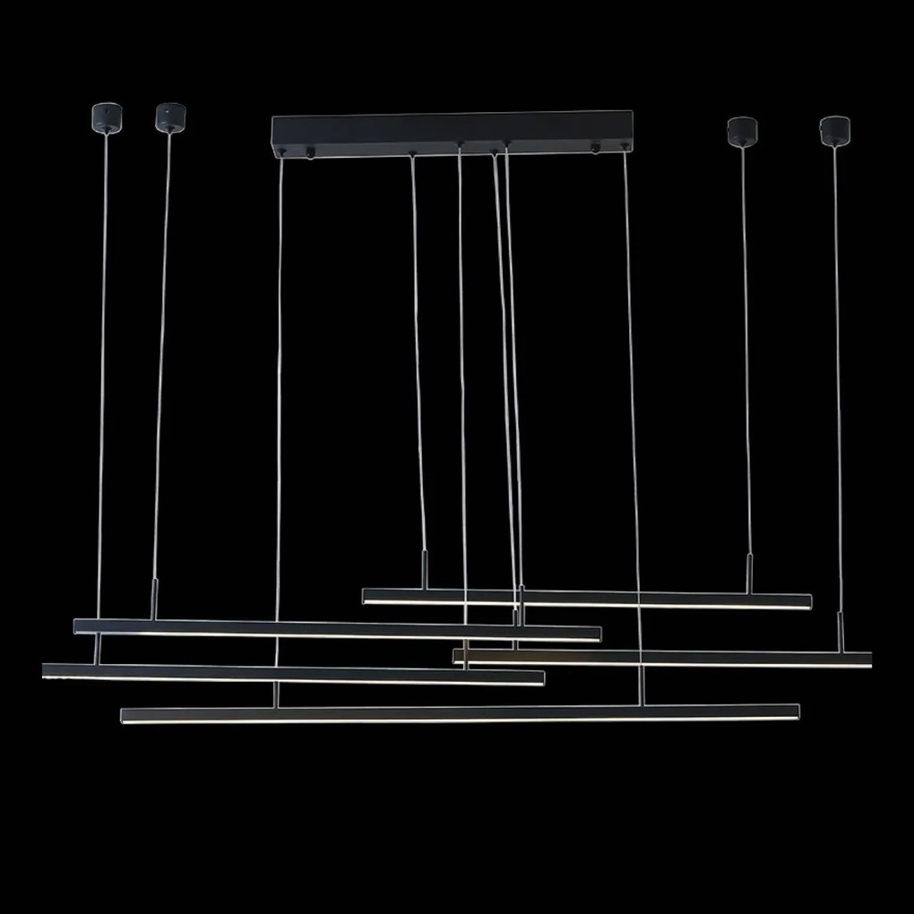 Lustra LED dimabila design modern Merlo black ZZ AZ3184