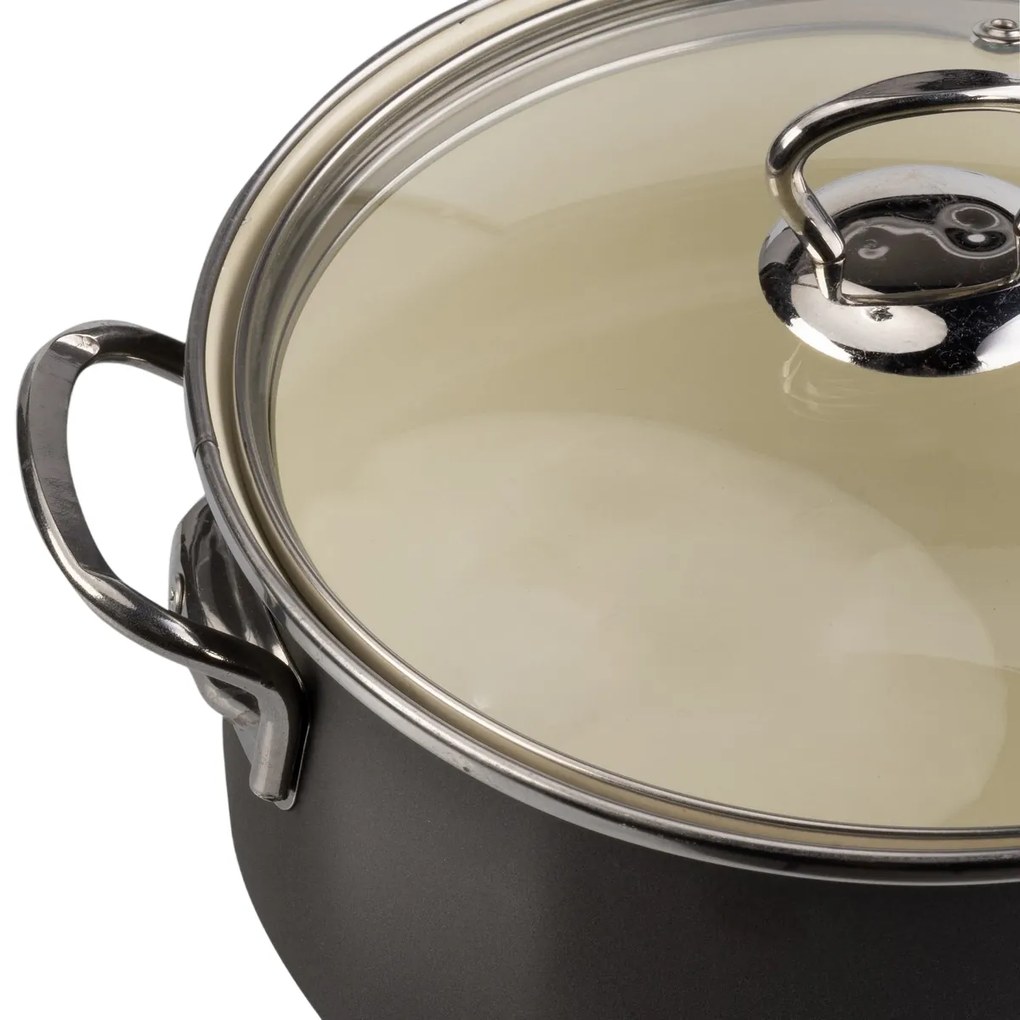 Cratiță emailată Lamart LT1281 Hard 24 cm, 6 l, diam. 24 cm