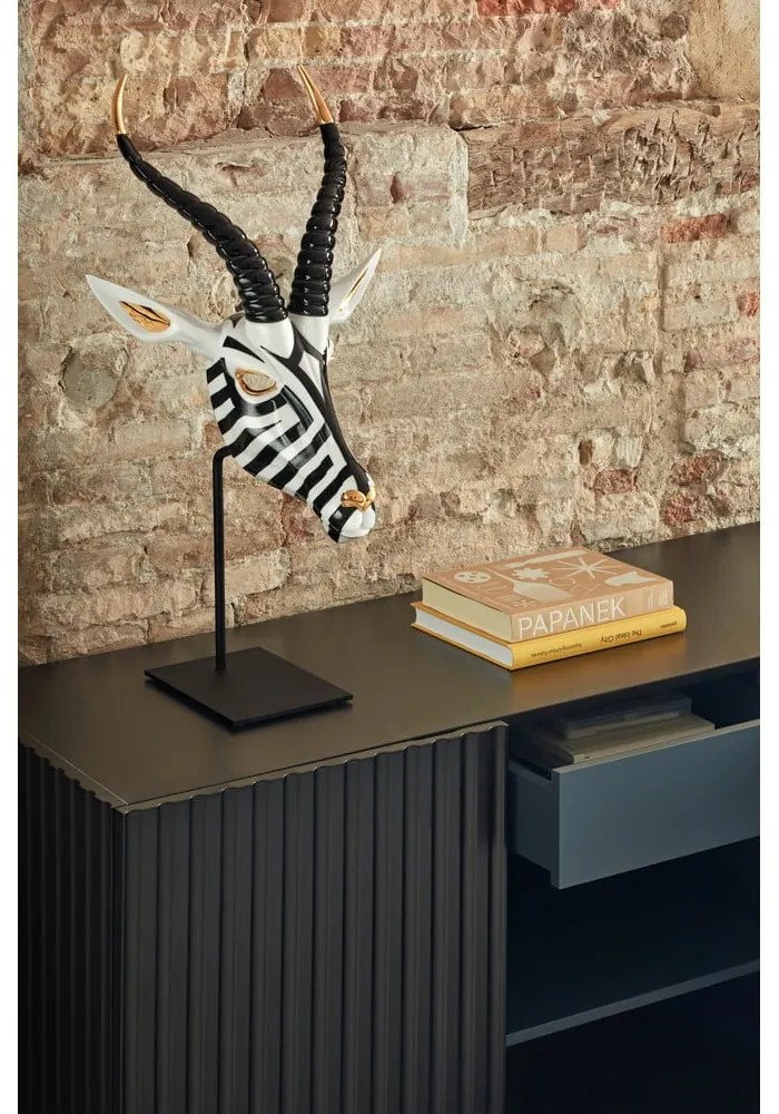 Comodă Teulat Doric, lățime 150 cm, negru