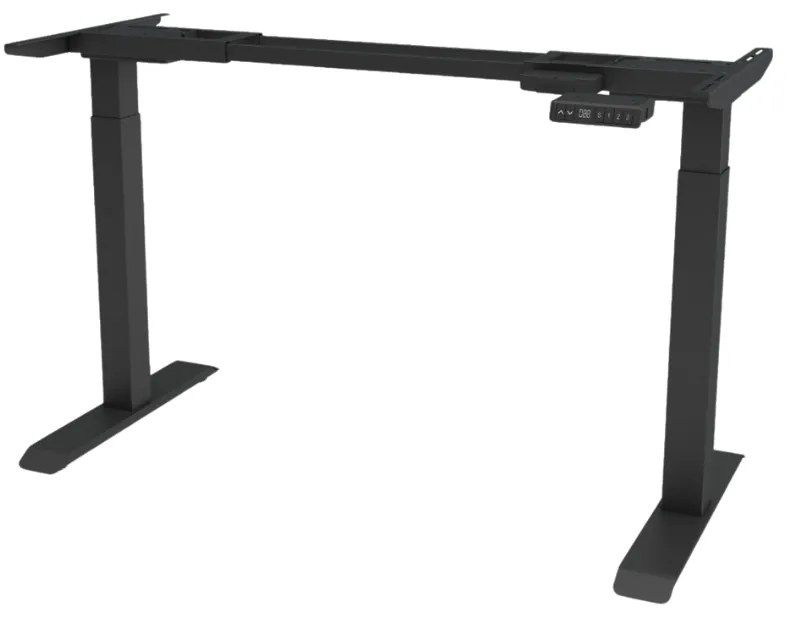 Cadru birou reglabil electric Viva Little, dual motor, 120 kg - Negru