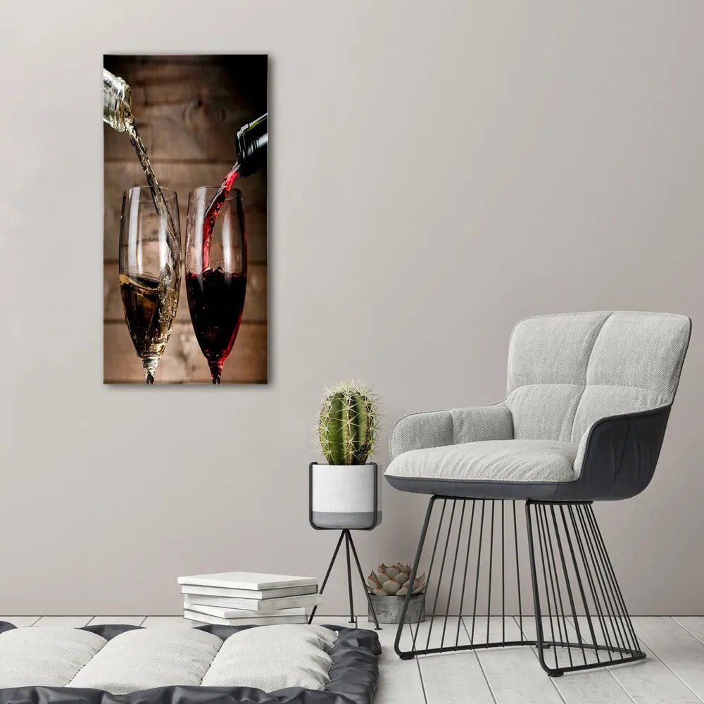 Tablou canvas Vin în pahare