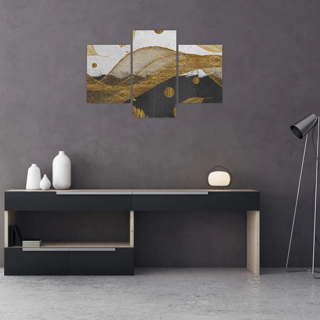 Tablou - Pene aurii (90x60 cm)