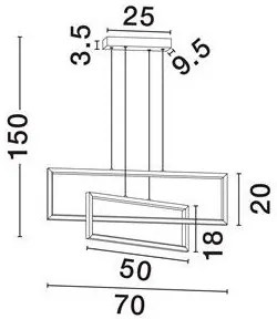 Lustra suspendata LED design modern Alis