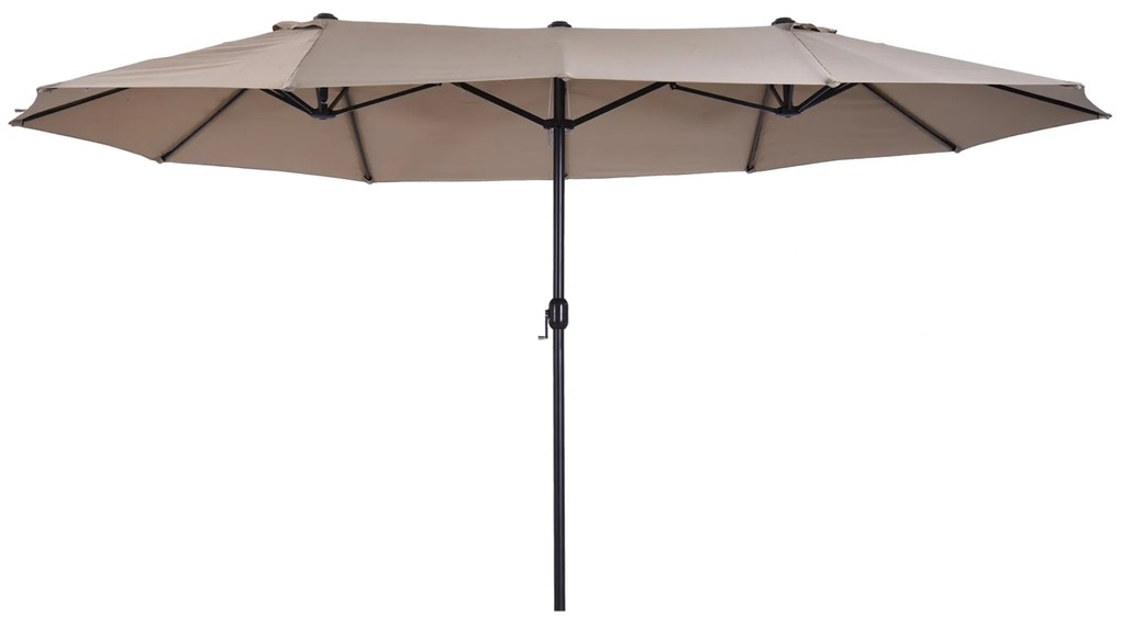 Outsunny umbrele de gradina umbrela dubla 4.6m gradina piscina | Aosom Romania