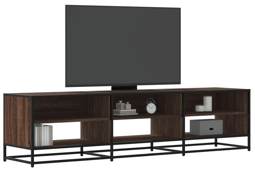 vidaXL Comodă TV, stejar maro, 180x40x46 cm, lemn prelucrat