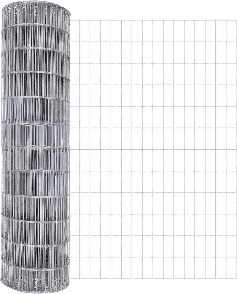 vidaXL Gard Euro 1,2 x 25 m Fier acoperit cu PVC