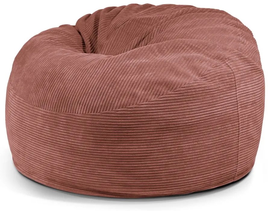 Fotoliu bean bag cărămiziu cu tapițerie din catifea reiată Om 110 – SLOWDOWN