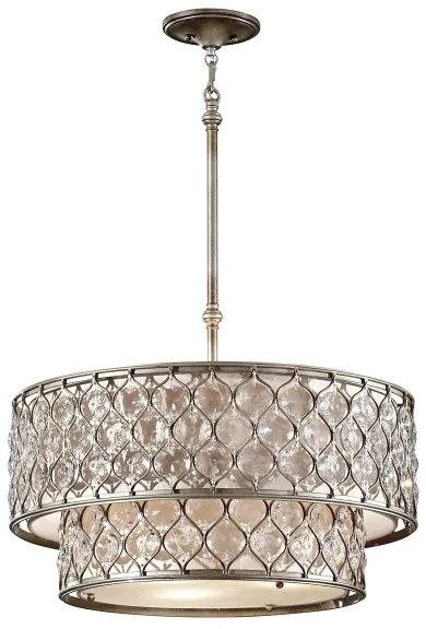 Lustră pe tijă Feiss FE-LUCIA-P-E-2TR LUCIA 6xE27/60W/230V