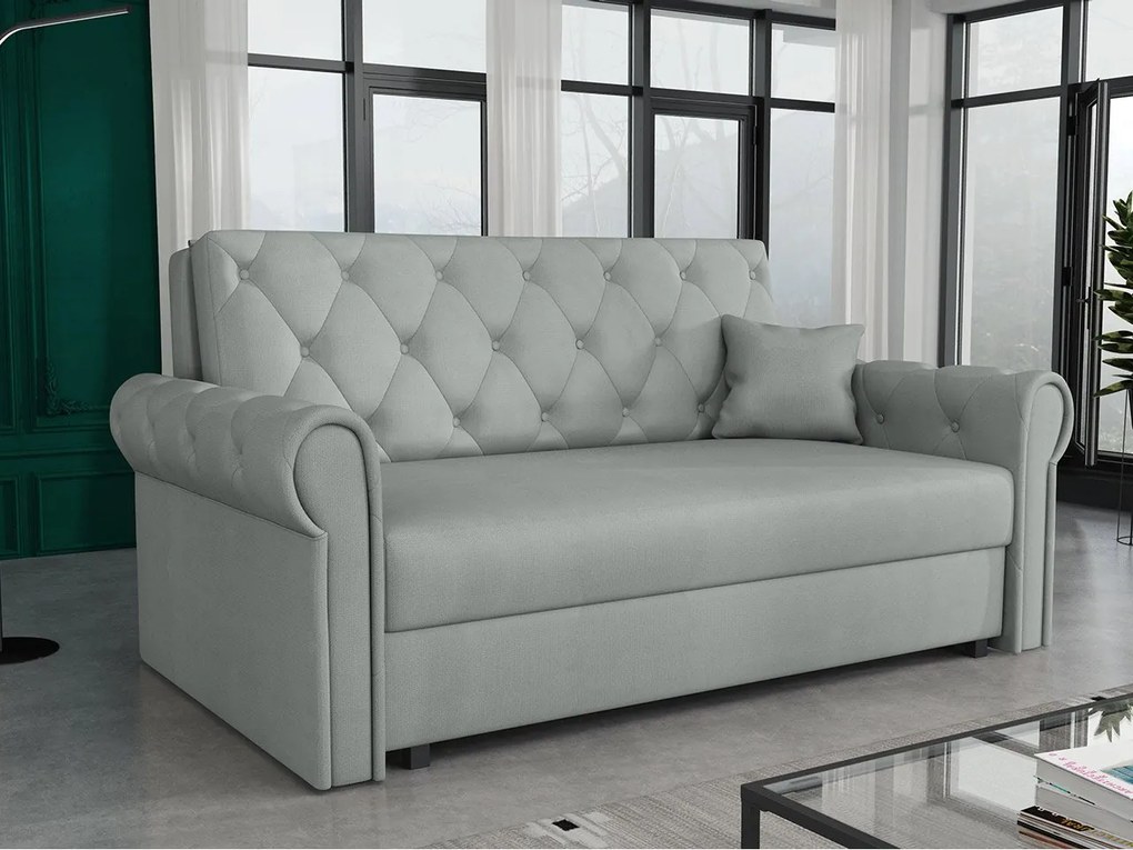 Canapea extensibilă Clovea Roma III (Gri) (cu sp. depozitare). Promo -16%. 1105520
