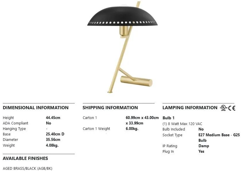 Veioza, lampa de masa design modern LANDIS