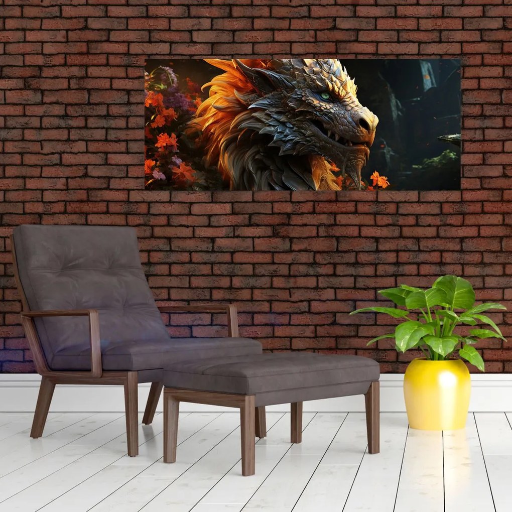 Tablou - Dragon (120x50 cm)