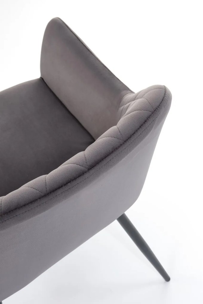 Scaun K558 velvet gri