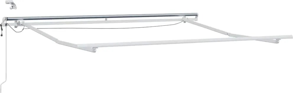 vidaXL Cadru de copertină Alb 3 x 2,5 m Aluminiu