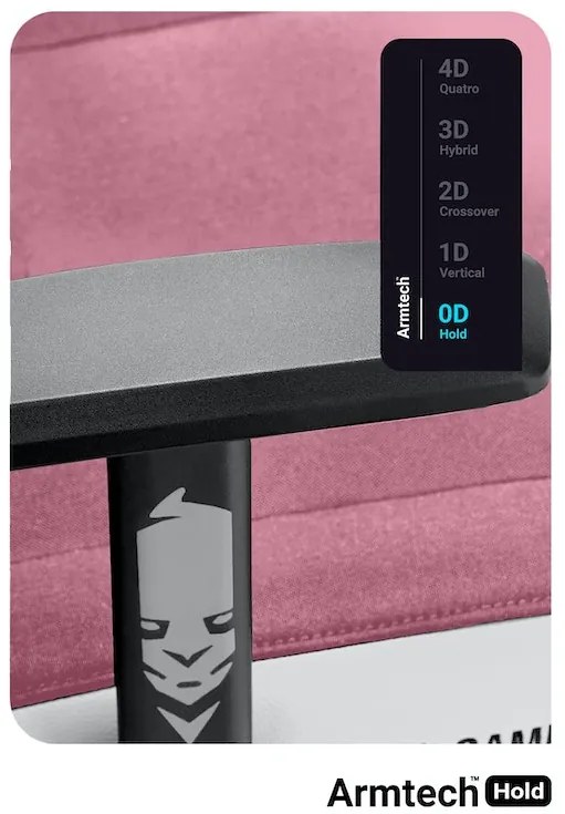 Scaun de gaming din material Diablo X-Gamer: Marshmallow Pink,Roz Diablochairs