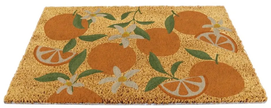 Covoraș de intrare din fibre de nucă de cocos 40x60 cm Orange – Artsy Doormats