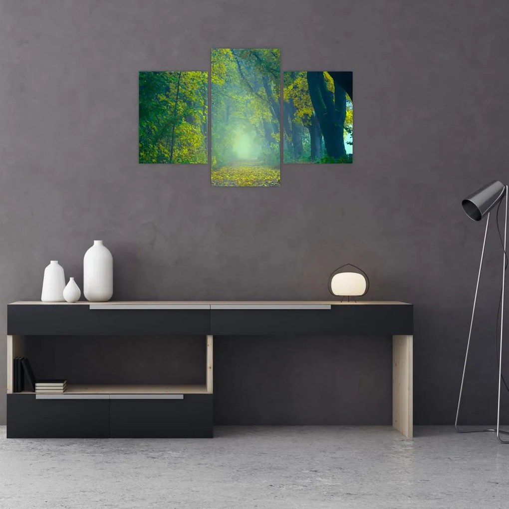 Tablou cu drum dea lungul cu copaci (90x60 cm)
