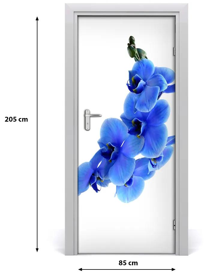 Autocolante pentru usi albastru orhidee