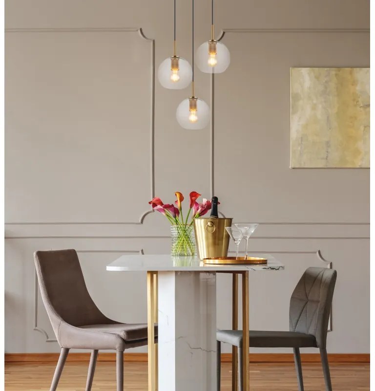 Lustra cu 3 pendule design modern ADARA 15462H1 GL