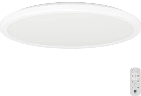 Plafonieră LED dimabilă de exterior Eglo 901458 ROVITO-R 18,5W/230V d. 38,9 cm IP44 alb + telecomandă