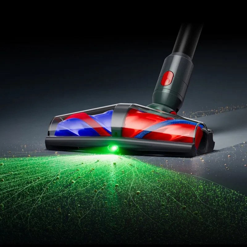 Aspirator vertical Dyson V10 Konical Moulded 419634-01, 150AW, 0,5 l, 60 min, 110 000 rpm, 3 moduri, HEPA, Golire igienica, Fara incurcaturi, Negru