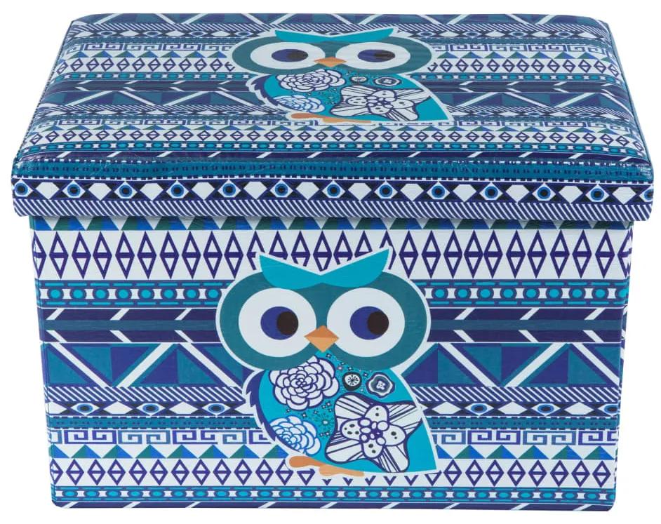 5999058332148 UnicSpot RO Taburet Design 48x32 cm Blue Owl