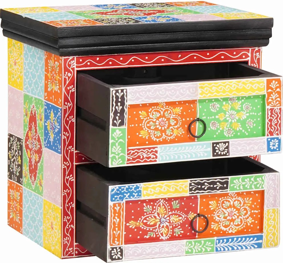 vidaXL Dulap de noapte cu sertar Multicolour 40 x 30 x 40 cm