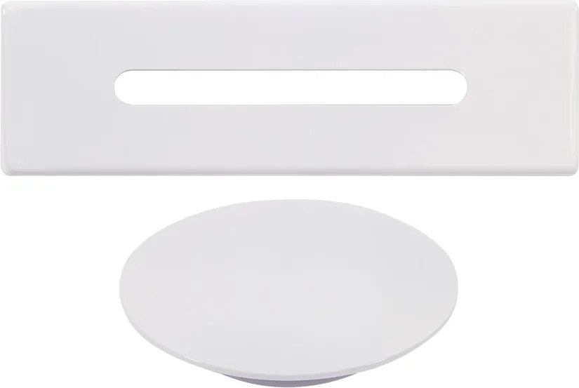 Set c|| capac preaplin și scurgere din oțel pentru cadă freestanding, white