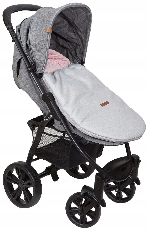 ShopJK SAC PENTRU CĂRUCIOR PRIMĂVARĂ/TOAMNĂ GRI - ROZ - 017372