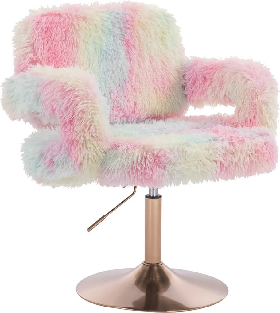 HR8403N Scaun Plus Curcubeu cu Bază Aurie