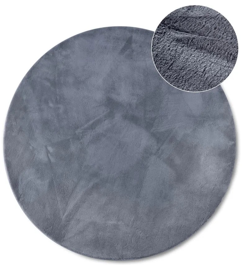 Covor gri antracit rotund ø 200 cm Leon – Villeroy&amp;Boch