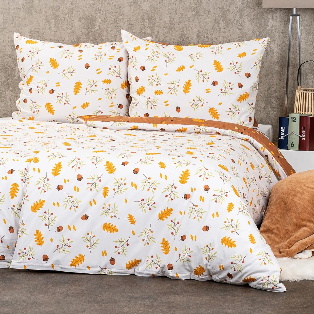 Lenjerie de pat 4Home Toamnă, din bumbac, 220 x 200 cm, 2 buc. 70 x 90 cm