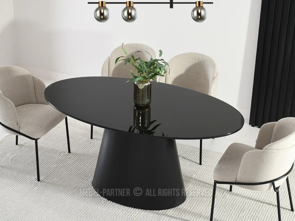 Masă de sufragerie Padro (negru). Promo -24%. 1111766