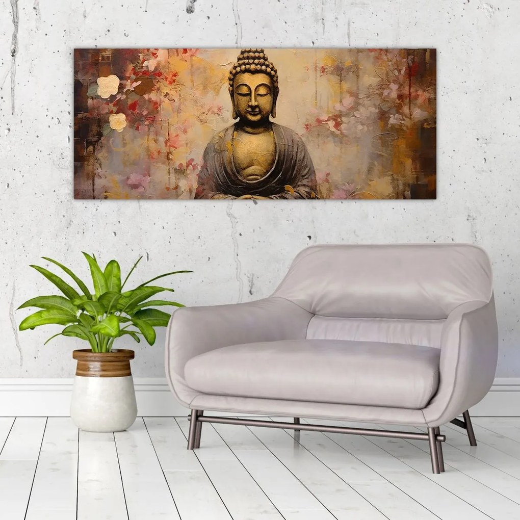 Tablou - Buddha, pictură (120x50 cm)