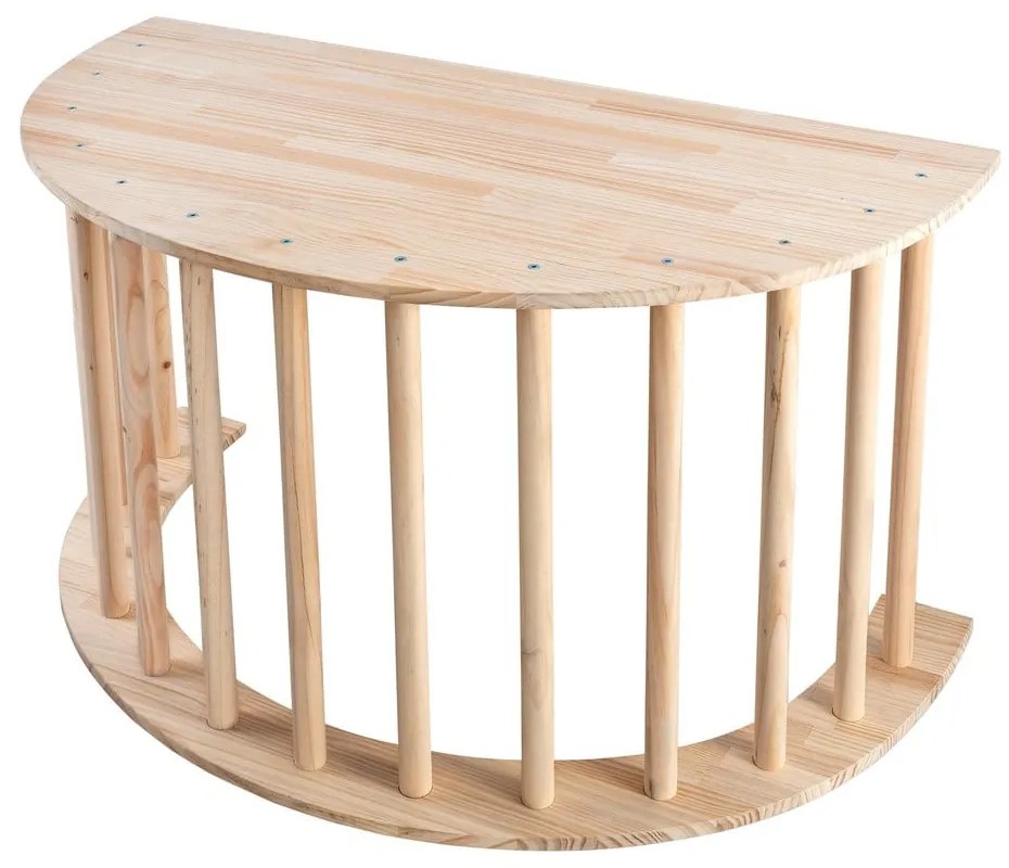 Leagăn în culoare naturală din lemn de pin 60x100x60 cm Montessori – Little Nice Things