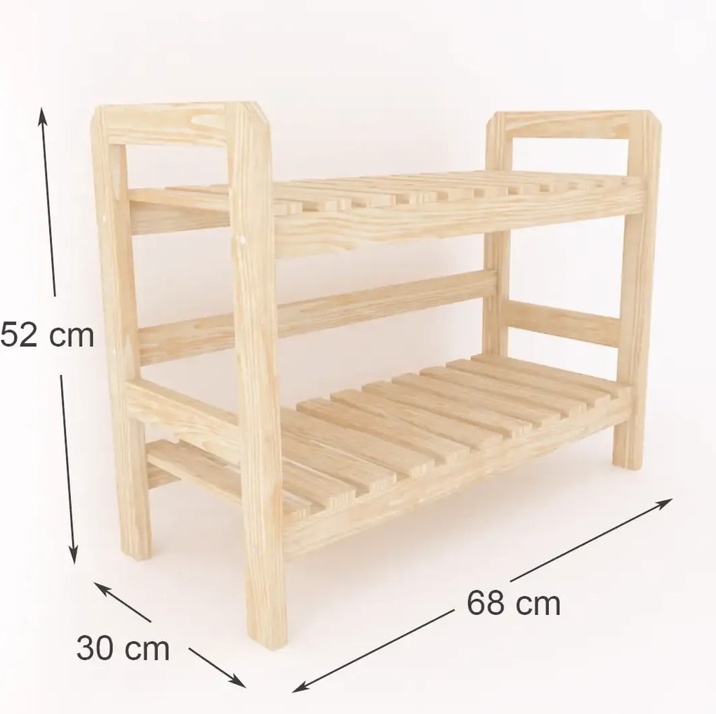 Pantofar din lemn , seria wood Homs 64 x 30 x 54 cm,700216