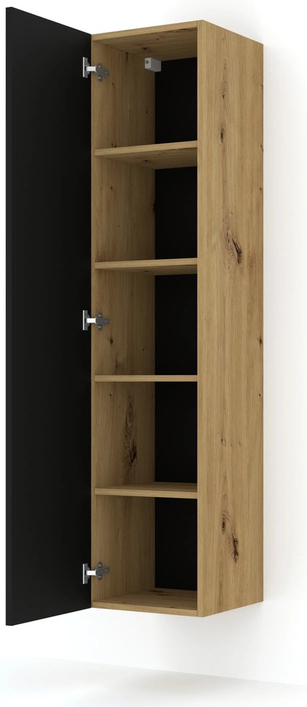 Dulap Dual 150 (Stejar artisan + Negru). 1124860