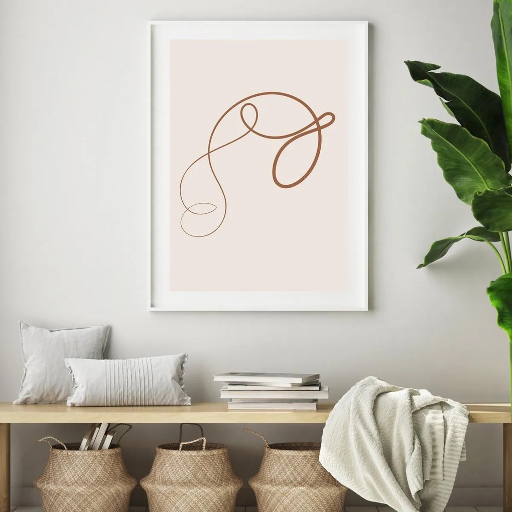 Poster - Abstracție cu linii (A4)