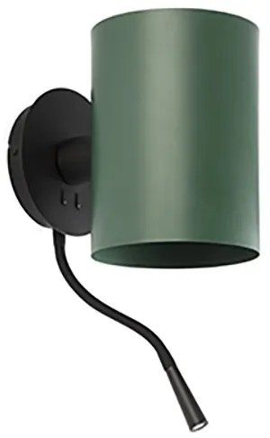 Aplica perete cu reader LED design modern GUADALUPE verde