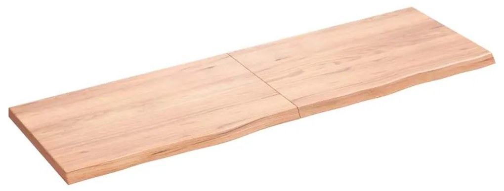 vidaXL Raft de perete maro deschis 160x50x(2-4) cm lemn stejar tratat