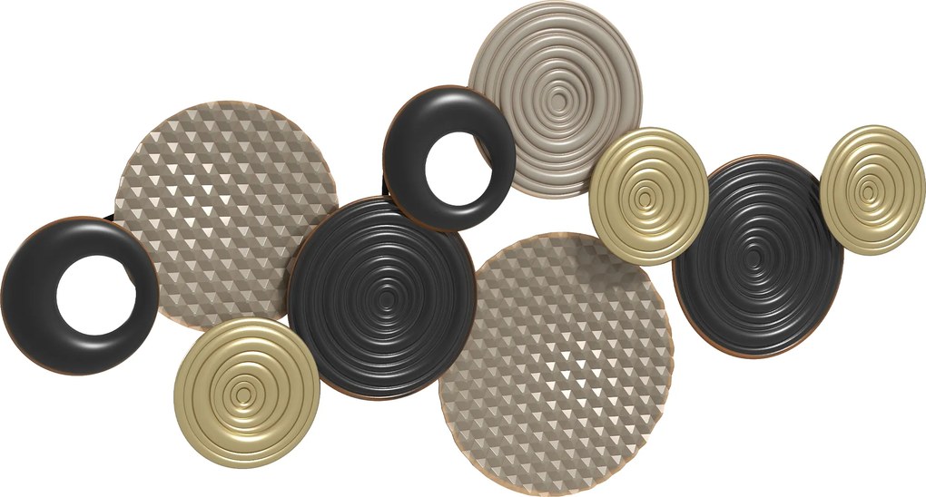 HOMCOM Decorațiune de perete, design 3D, ramă metalică, utilizare versatilă, multicolor | Aosom Romania