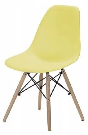 ShopJK SCAUN CLASSIC GALBENA, STILUL SCANDINAV
