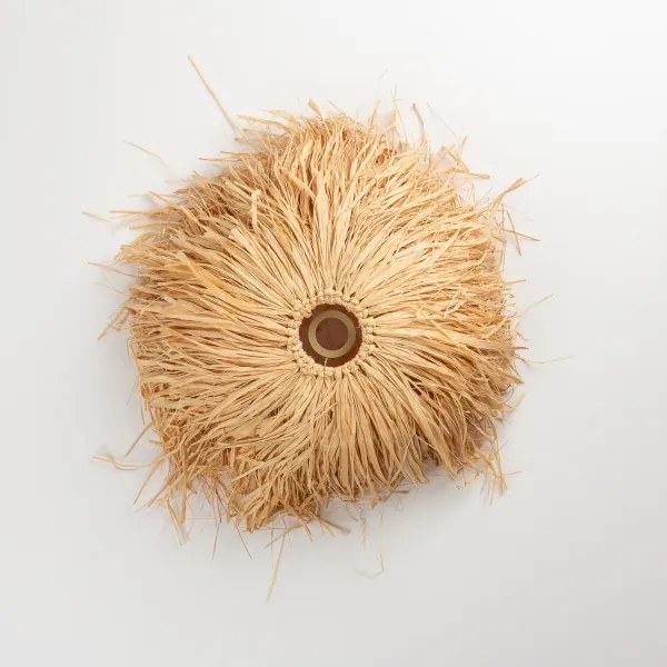 Brilagi - Lampă suspendată LED CERIA BOHO pe cablu, 1xE27/40W/230V, Ø 40 cm, abajur din rafie