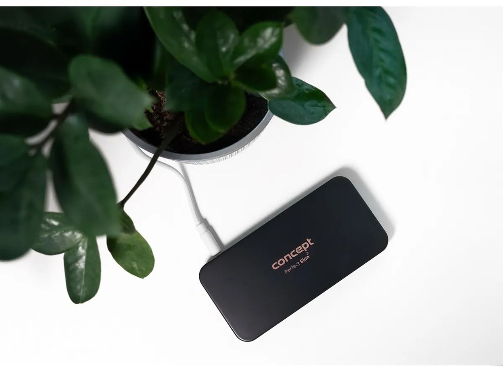 Concept KZ2020 oglindă cosmetică de buzunar culumină LED, negru