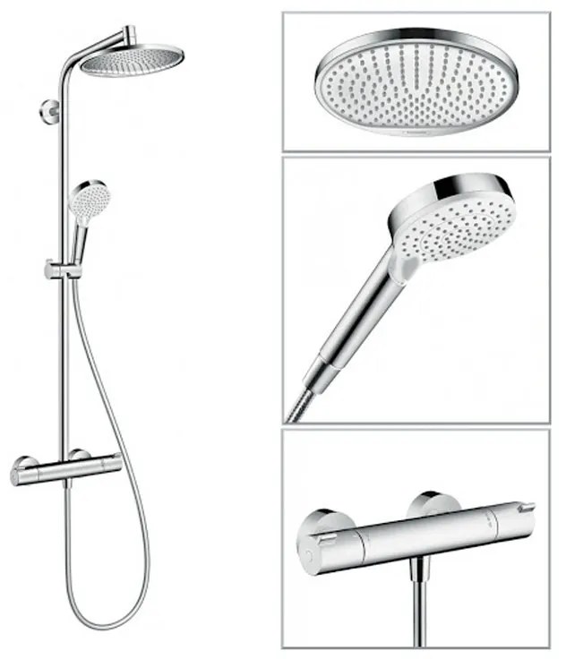 Coloana dus termostata Hansgrohe, Crometta S240, crom