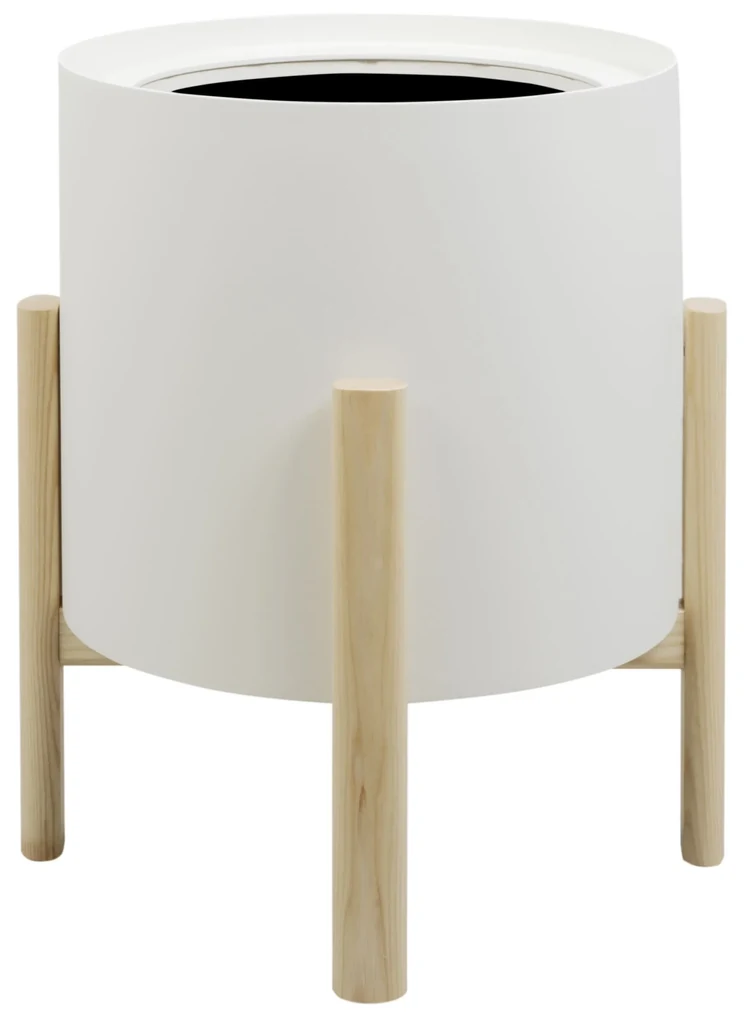 Ghiveci rotund cu auto-irrigare ASHI, diferite variante - Hobby Flower Dimensiuni: Ø 41 x 51, Culoare: albume