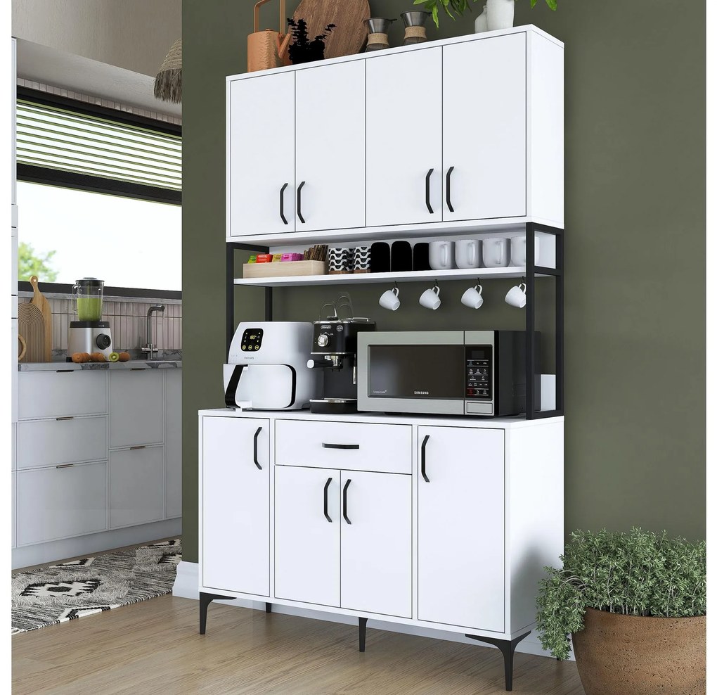 Set dulapuri bucătărie Jenaretta 27 (alb + negru). 1107094
